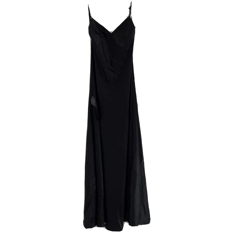 BCBG MAXAZRIA Womens Long Dress Spaghetti Strap V-neck Size 0